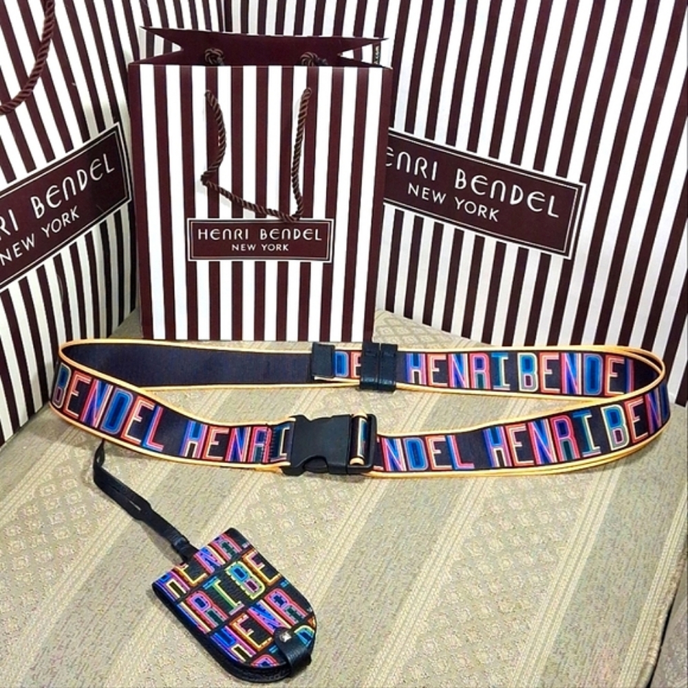 Limited Edition Bundle Henri Bendel X Steven Wilson Luggage Strap & Luggage Tag